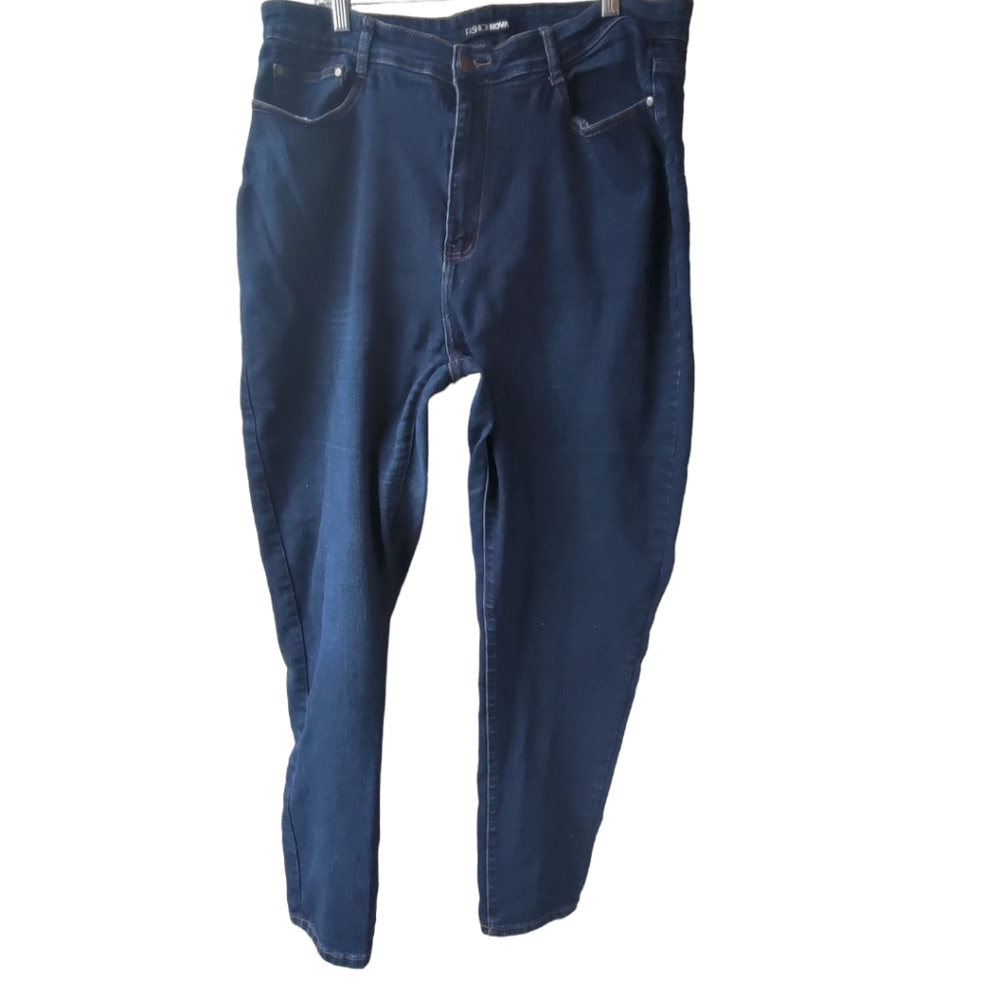 Fashion Nova - Tall Classic High Waist Skinny Jeans - Blue Denim - Sz 20